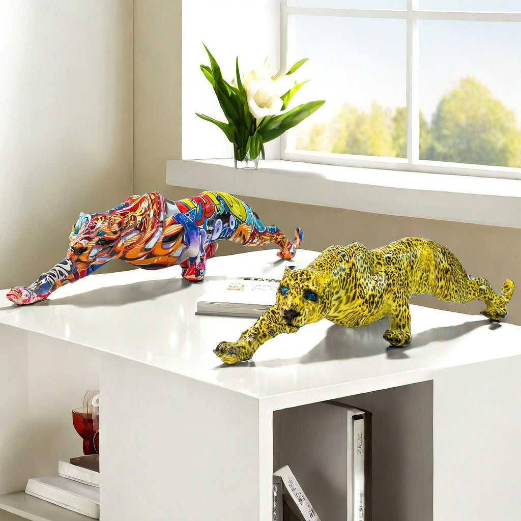 Artistic and Colorful Animal Figure in Panther Shape | Kelmera