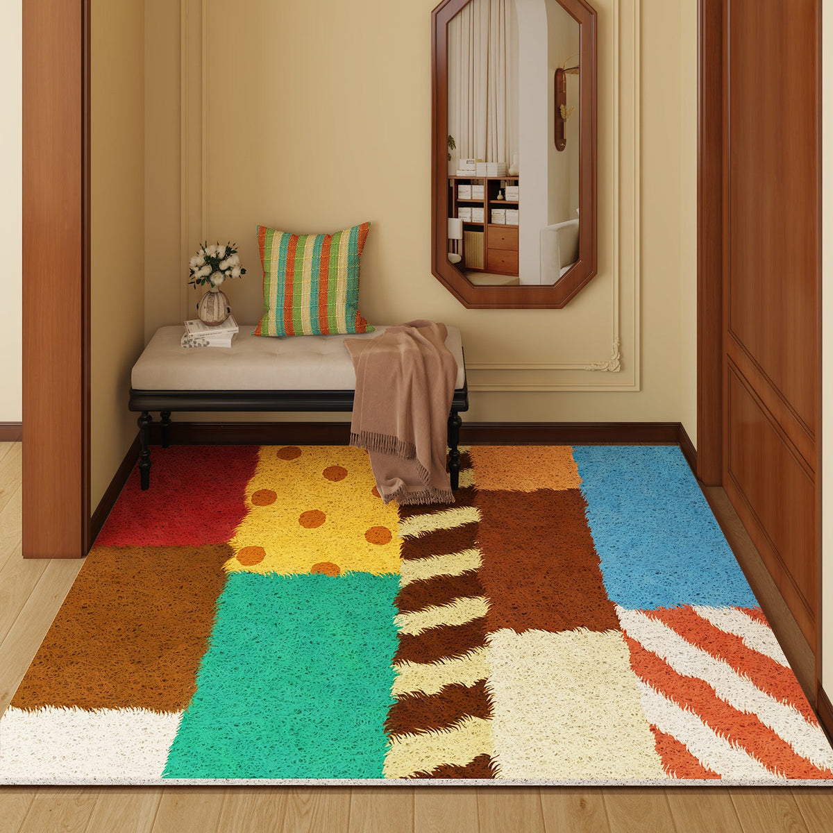 Artistic Area Rug Soft Textile | Kelmera