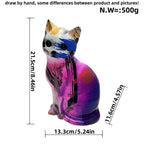 Artistic Cat Figurine in Vibrant Design | Kelmera