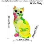 Artistic Cat Figurine in Vibrant Design | Kelmera