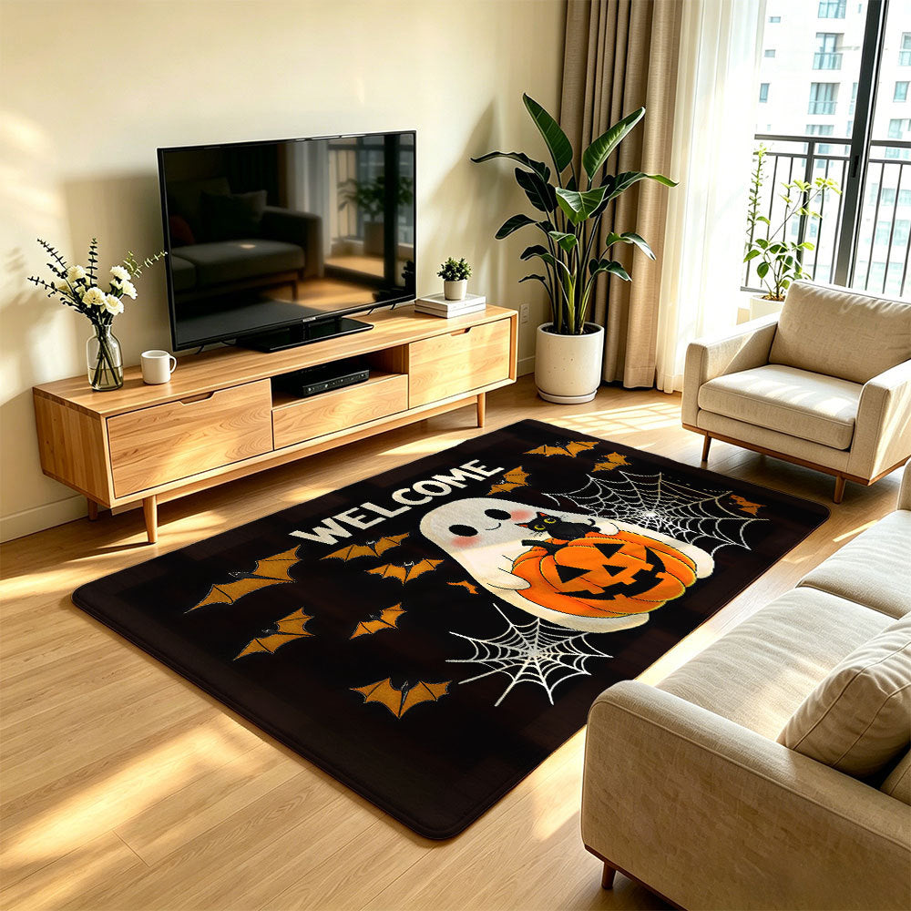 Artistic Cat Print Area Rug | Kelmera