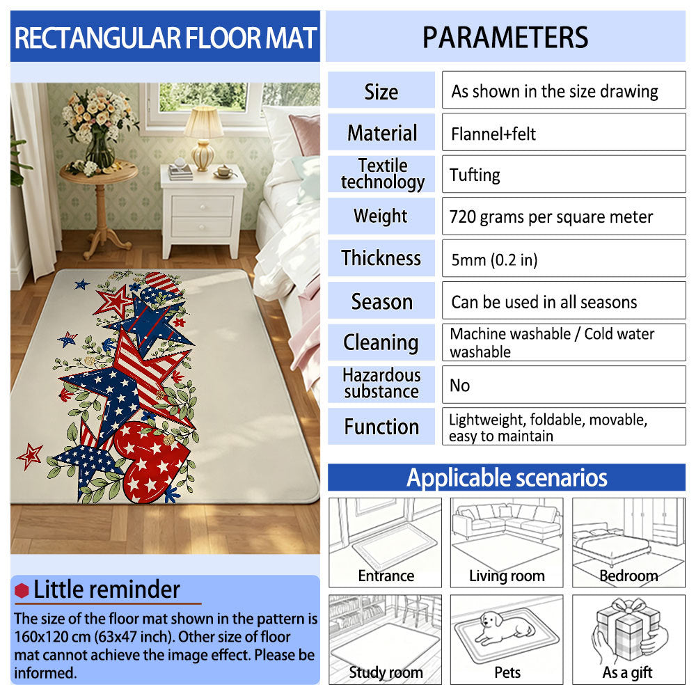 Artistic Cat Print Area Rug | Kelmera