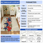 Artistic Cat Print Area Rug | Kelmera