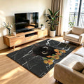 Artistic Cat-Themed Area Rug | Kelmera