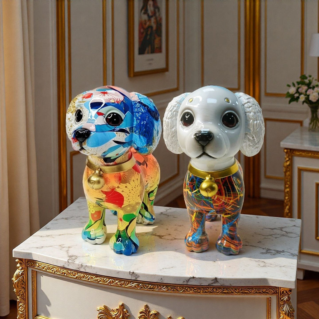 Artistic Dog Sculpture with Colorful Design | Kelmera