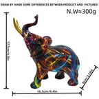 Artistic Elephant Figure with Colorful Design | Kelmera