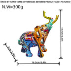 Artistic Elephant Figure with Colorful Design | Kelmera