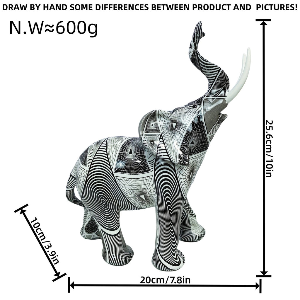 Artistic Elephant Figure with Colorful Design | Kelmera