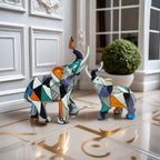 Artistic Elephant Figure with Colorful Design | Kelmera
