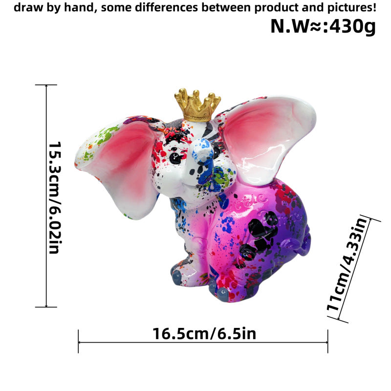 Artistic Elephant Figure with Football Motif | Kelmera