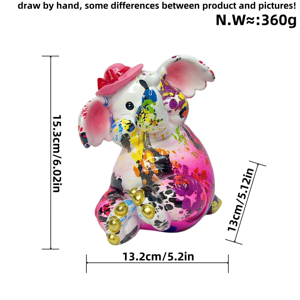Artistic Elephant Figure with Football Motif | Kelmera