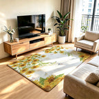 Artistic Floral Area Rug | Kelmera