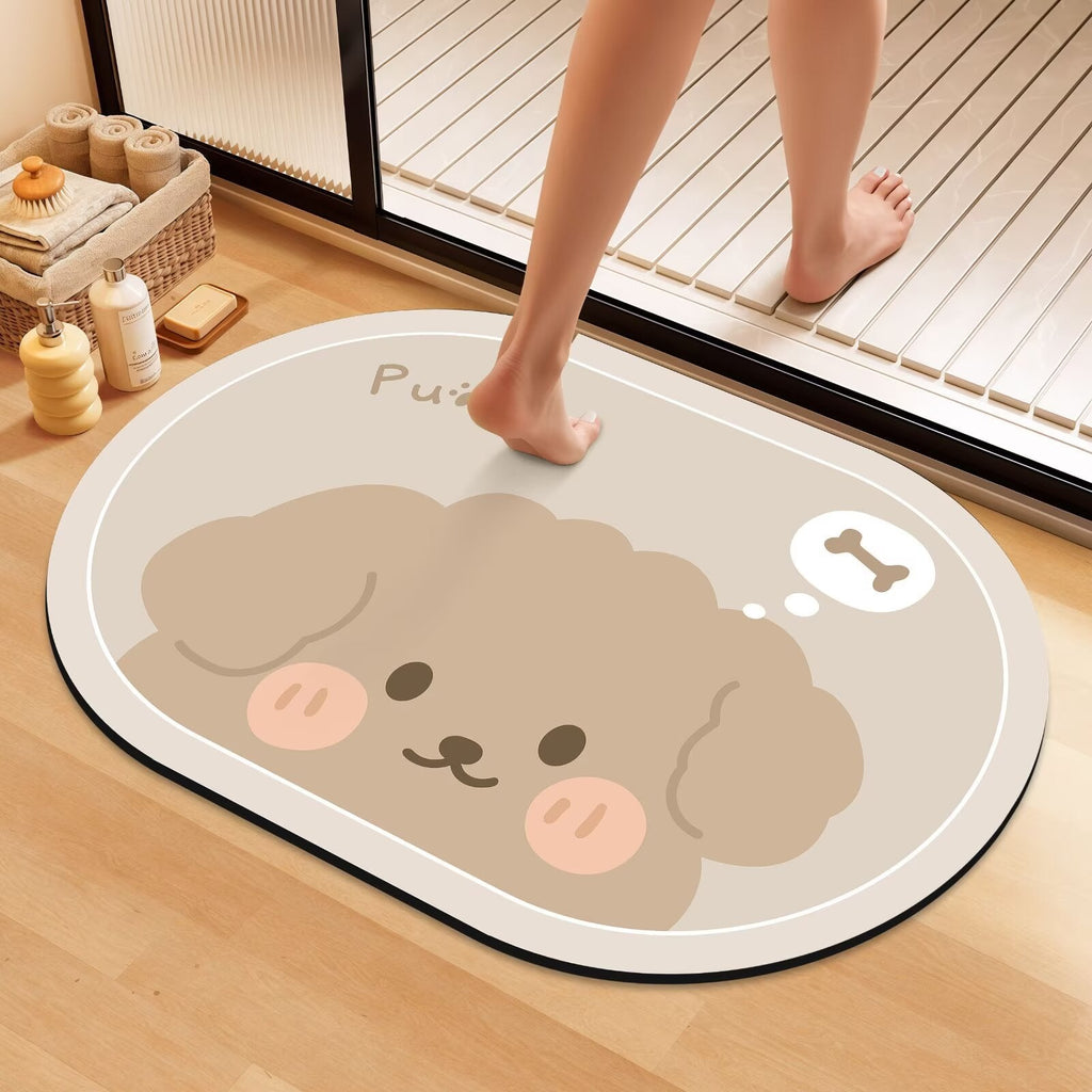 Artistic Floral Bath Mat | Kelmera