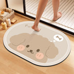 Artistic Floral Bath Mat | Kelmera