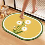 Artistic Floral Bath Mat | Kelmera