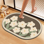 Artistic Floral Bath Mat | Kelmera