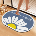 Artistic Floral Bath Mat | Kelmera