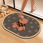 Artistic Floral Bath Mat | Kelmera