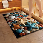 Artistic Floral Design Bath Mat | Kelmera