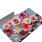 Artistic Floral Design Bath Mat | Kelmera