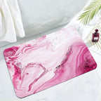 Artistic Floral Print Bathroom Mat | Kelmera