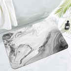 Artistic Floral Print Bathroom Mat | Kelmera