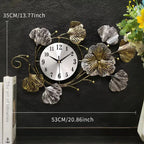 Artistic Floral Wall Clock Sculpture | Kelmera