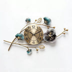 Artistic Floral Wall Clock Sculpture | Kelmera