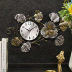 Artistic Floral Wall Clock Sculpture | Kelmera