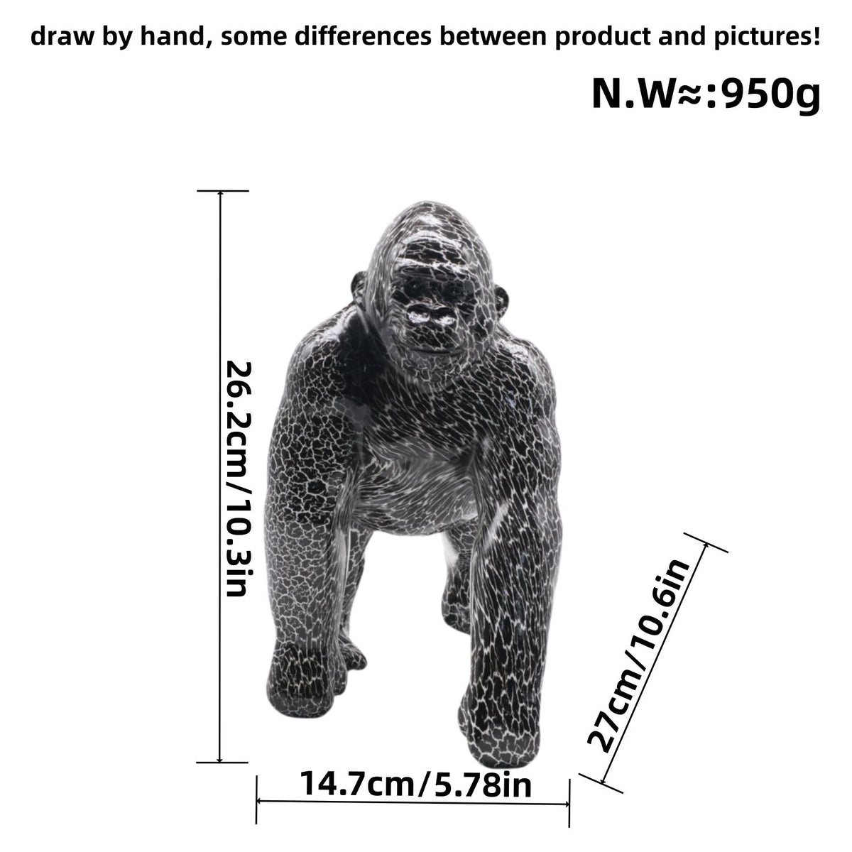 Artistic Gorilla Sculpture | Kelmera