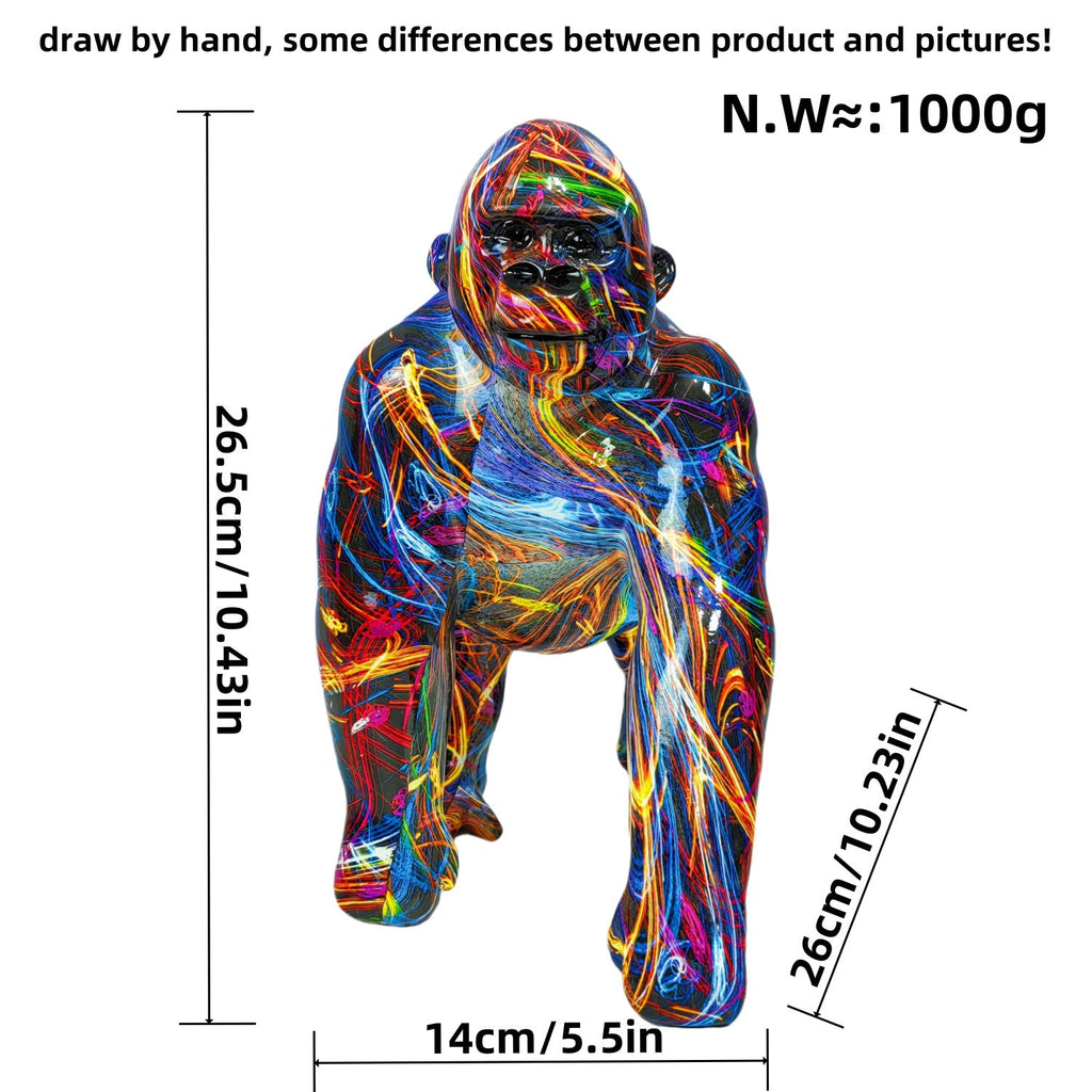 Artistic Gorilla Sculpture | Kelmera