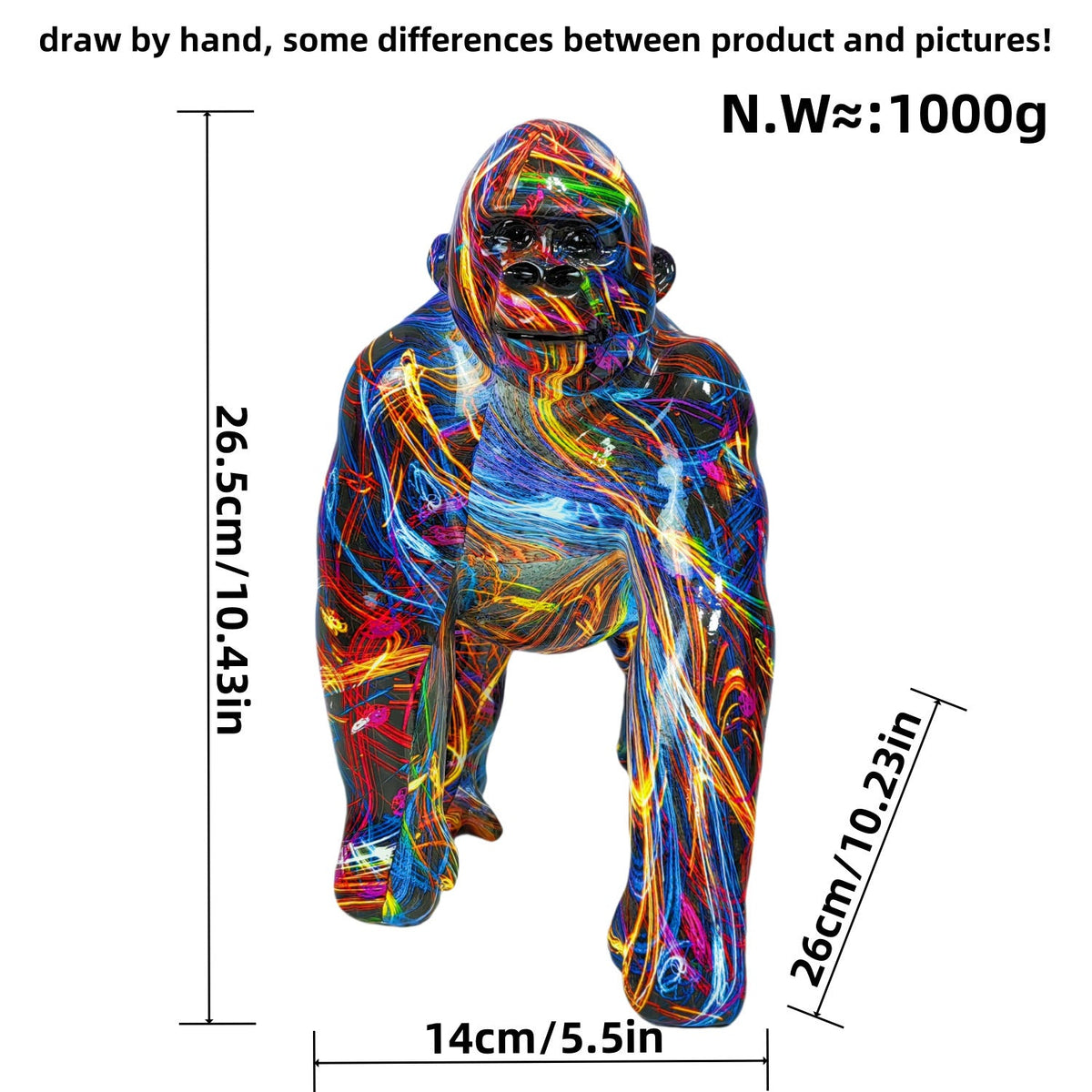 Artistic Gorilla Sculpture | Kelmera
