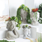 Artistic Head Sculpture Flower Pot | Kelmera