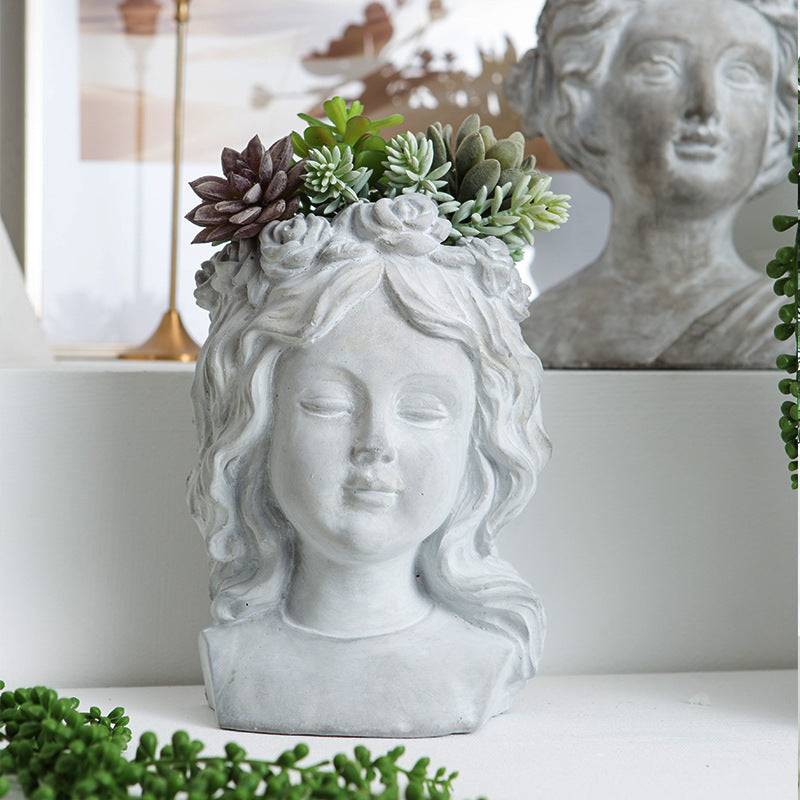 Artistic Head Sculpture Flower Pot | Kelmera