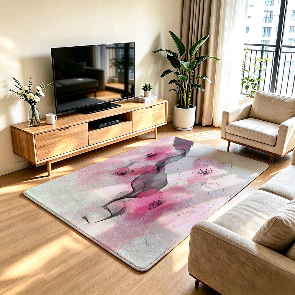 Artistic Lion Print Area Rug | Kelmera