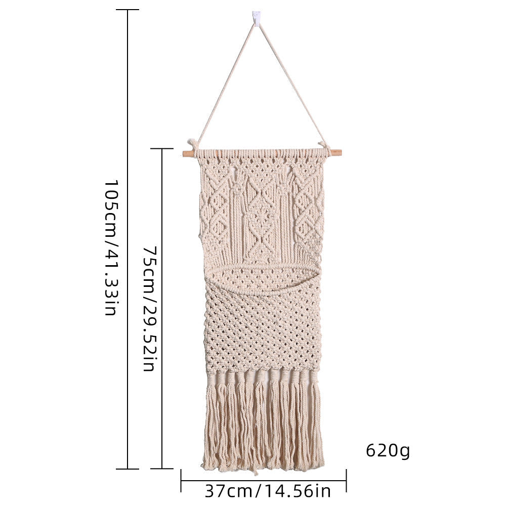 Artistic Macrame Wall Decor with Beautiful Fringe Decoration | Kelmera