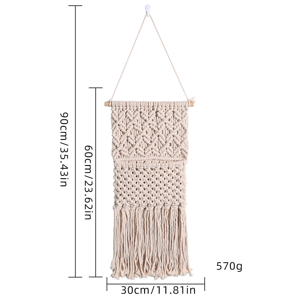 Artistic Macrame Wall Decor with Beautiful Fringe Decoration | Kelmera