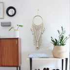 Artistic Macrame Wall Hanging Beige | Kelmera
