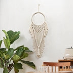 Artistic Macrame Wall Hanging Beige | Kelmera