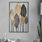 Artistic Metal Leaf Wall Sculpture | Kelmera