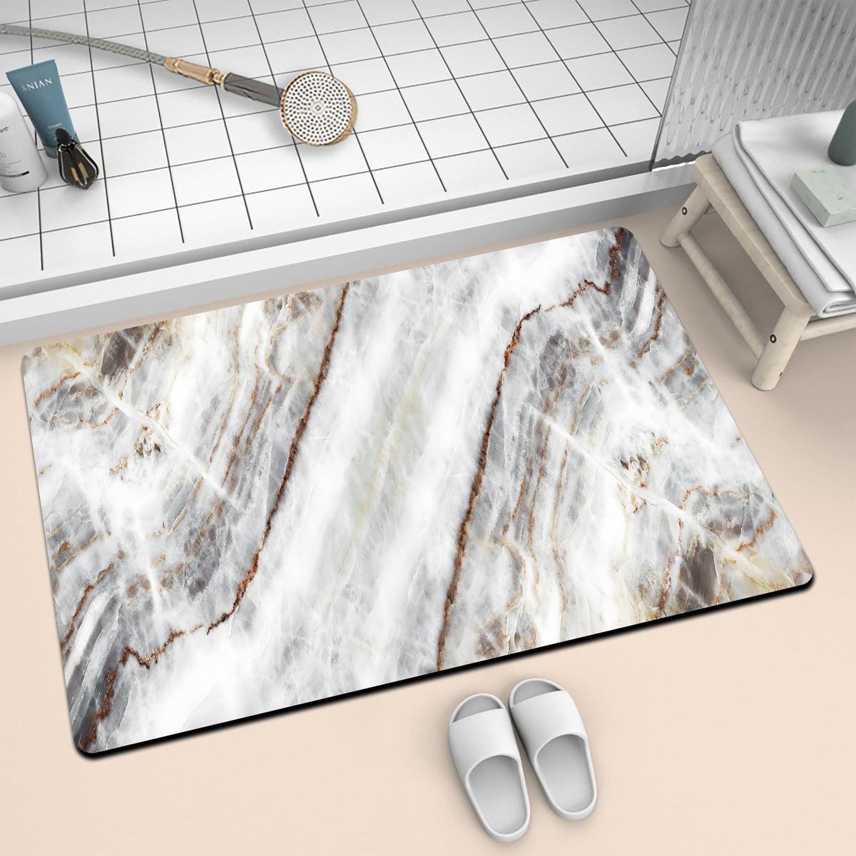Artistic Mosaic Bath Mat | Kelmera
