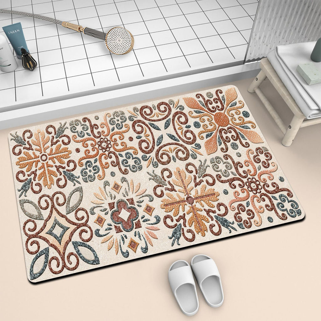 Artistic Mosaic Bath Mat | Kelmera