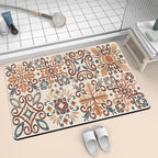 Artistic Mosaic Bath Mat | Kelmera