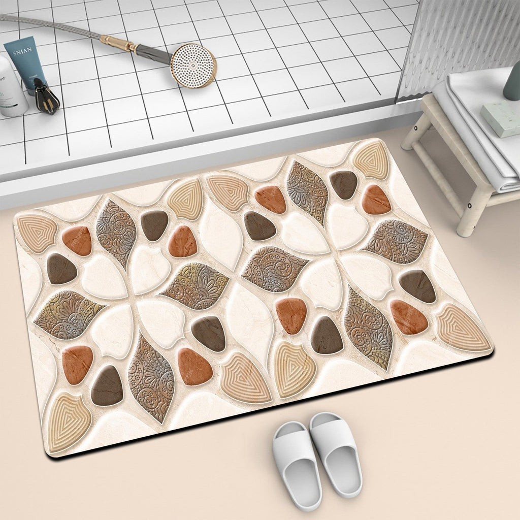 Artistic Mosaic Bath Mat | Kelmera