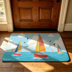 Artistic Outdoor-Themed Welcome Mat | Kelmera