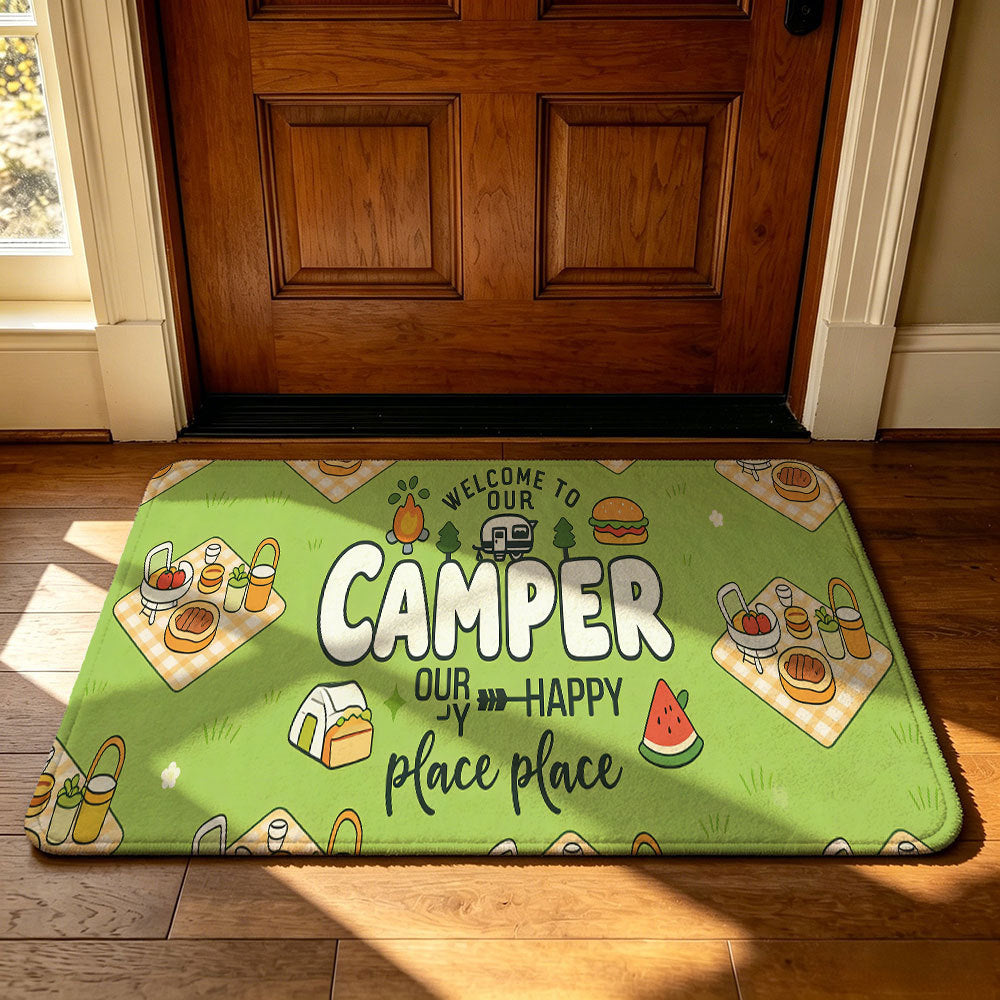 Artistic Outdoor-Themed Welcome Mat | Kelmera