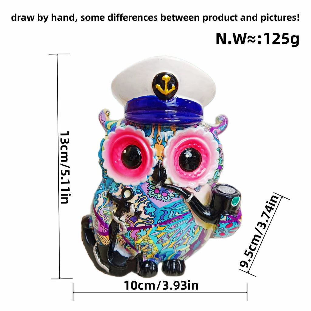 Artistic Owl Figure in Maritime Design | Kelmera