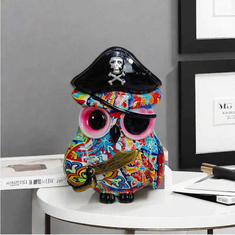 Artistic Owl Figure in Maritime Design | Kelmera