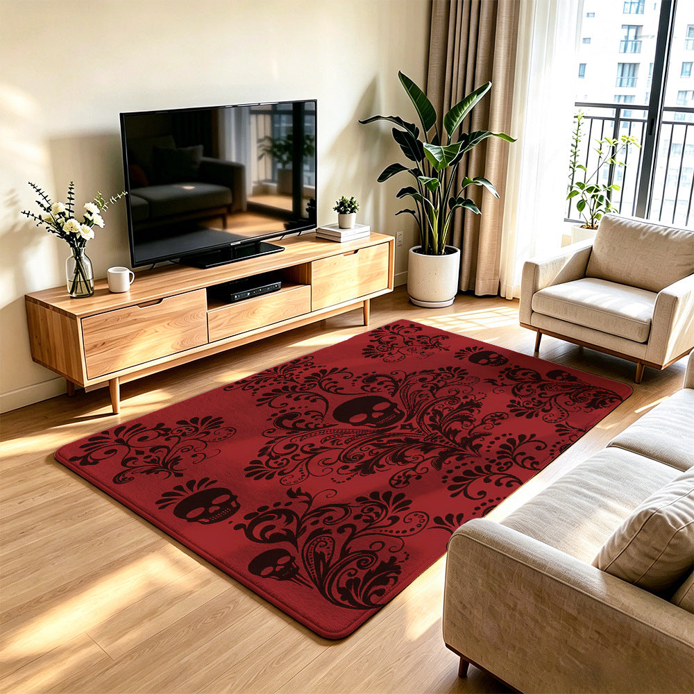 Artistic Skull Design Area Rug | Kelmera