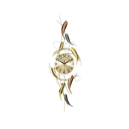 Artistic Wall Clock with Leaf Motif | Kelmera